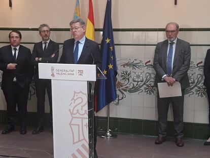 Ximo Puig, presidente de la Generalitat, en una imagen de este miércoles.