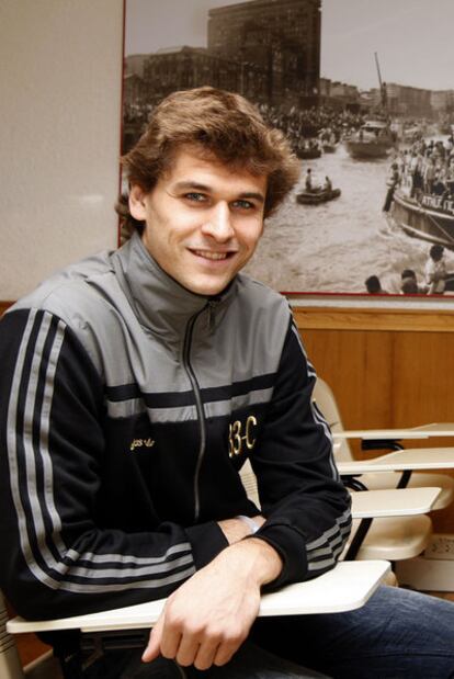 Fernando Llorente, en la sala de prensa de San Mamés.