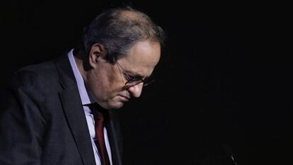 Torra, en Barcelona el lunes.