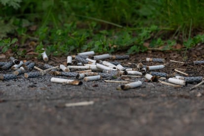 Cada colilla tiene hasta 400 contaminantes, entre ellos, metales pesados como el cadmio o el arsénico con capacidad para contaminar hasta 50 litros de agua dulce o 10 de salada.