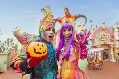 A Halloween show for children at Port Aventura.