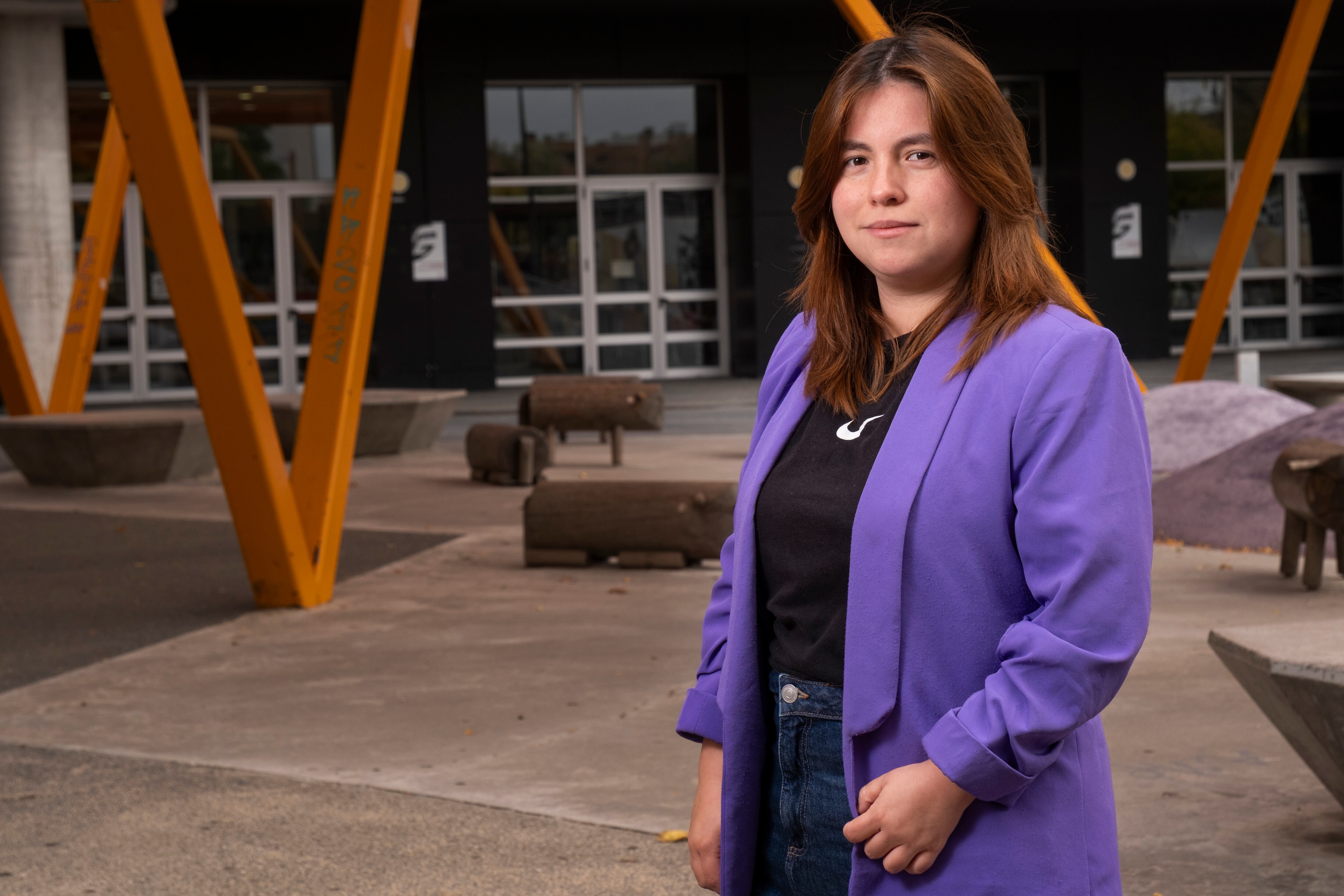 Natalia Gamba en una imagen en Azuqueca de Henares el 7 de noviembre
