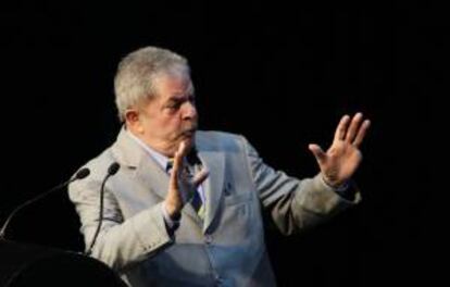 El expresidente brasile?o Luiz Incio Lula da Silva hoy, 21 de septiembre de 2012, durante la inauguracin del foro "Mxico Siglo XXI".