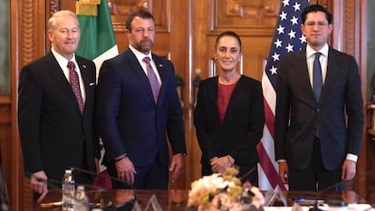 Ronald Douglas Johnson, Markwayne Mullin, Claudia Sheinbaum, Roberto Velasco
