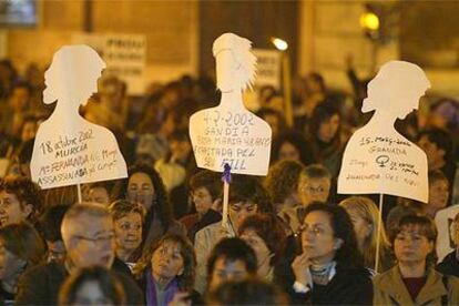 Protesta contra la violencia doméstica.