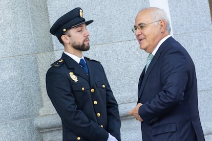 El juez Pablo Llarena a su llegada al Tribunal Supremo para la apertura del año judicial, el pasado 5 de septiembre.