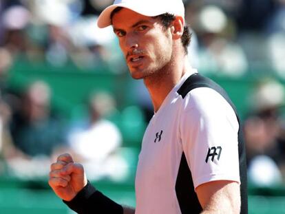 Murray celebra su triunfo ante Raonic.