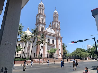 La catedral de Culiacán, en junio de 2022.