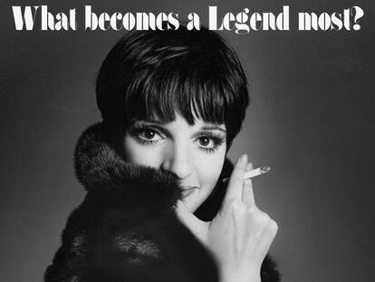 Liza Minnelli, en una campaña de Blackglama.