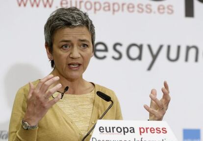 La comisaria europea de Competencia, Margrethe Vestager