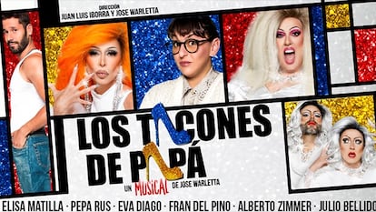 Cartel oficial de la comedia musical 'Los tacones de Papá'