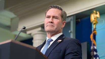 White House National Security Adviser Mike Waltz in Washington, Feb. 20, 2025. 