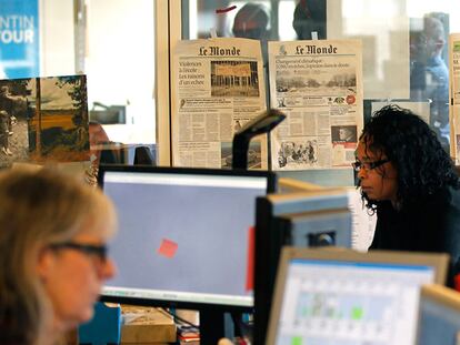 Imagen tomada en la redacción de <i>Le Monde</i> en 2010.