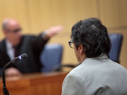 Luis Eduardo Ramírez, durante el juicio por abusar de una menor.