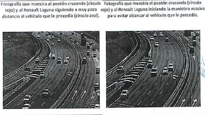 Imágenes del informe técnico de la Guardia Civil sobre el accidente en la M-40.