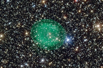 La nebulosa IC1295 fotografiada con la cámara FORS del conjunto de grandes telescopios europeos VLT, situados en Chile.