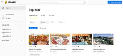 A screenshot of the platform Edpuzzle.