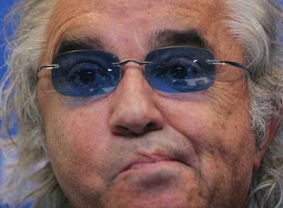 Flavio Briatore, ayer en Madrid.