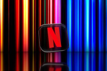 Logo Netflix fondo colores