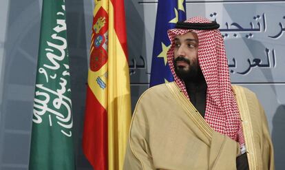 El príncipe Mohamed bin Salman, en Madrid, el pasado abril.