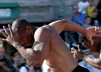 El velocista estadounidense Maurice Greene, en una sesión de entrenamientos.