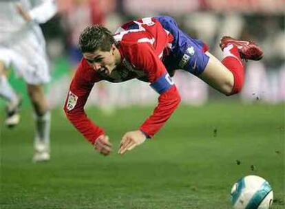 Fernando Torres, en el partido de anoche.