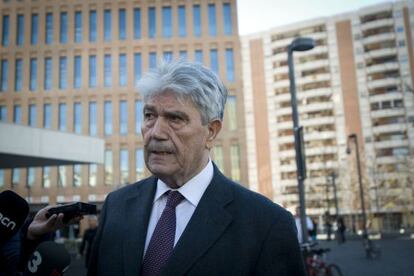 El expresidente de la Fecac, Francisco García Prieto, ayer tras declarar ante el juez.