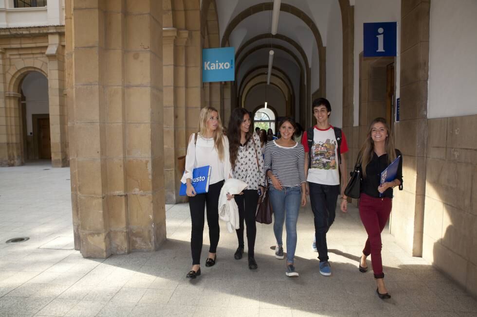 Alumnos de la Universidad de Deusto.