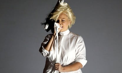 Sia, el pasado miércoles durante su concierto en Colorado.