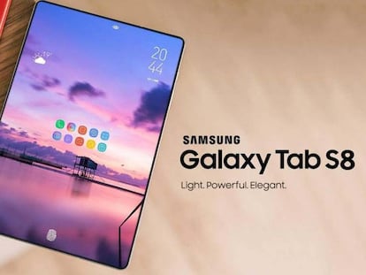 Diseño del Samsung Galaxy Tab S8