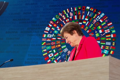 La directora gerente del FMI, Kristalina Georgieva, en octubre pasado en Washington.