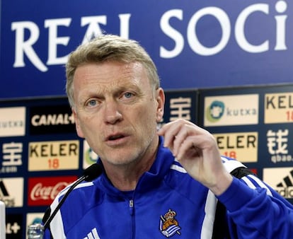 El entrenador de la Real Sociedad, David Moyes.