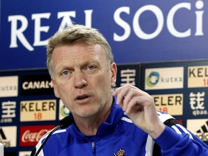 El entrenador de la Real Sociedad, David Moyes.