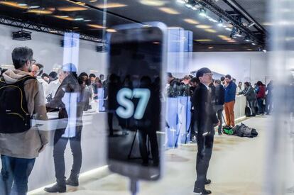 Apresentação do S7, no MWC.