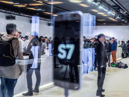 Apresentação do S7, no MWC.