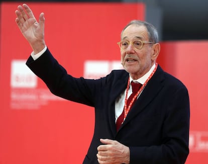 El socialista Javier Solana, durante su intervención en la Escuela de Buen Gobierno del PSOE.