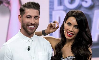 Sergio Ramos y Pilar Rubio en 'El hormiguero' el pasado mes de febrero.