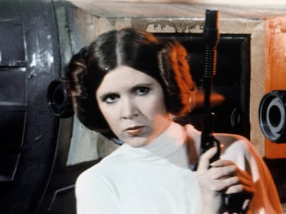 Carrie Fisher como la princesa Leia en 'La guerra de las galaxias'.