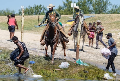 Patrulla Fronteriza haitianos en Texas