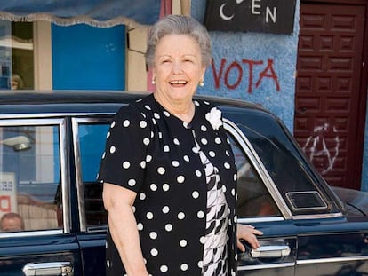 María Galiana posa en el plató de 'Cuéntame cómo pasó'.