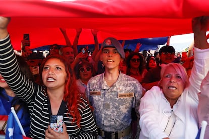 Simpatizantes de Johannes Kaiser en Santiago