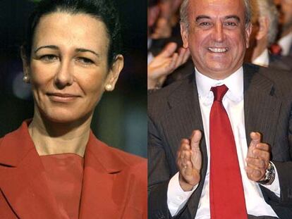 Ana Patricia Botín, presidenta de Banesto, y Francisco Gómez Roldán, ex consejero delegado de Abbey.