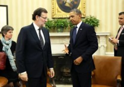 Mariano Rajoy y Barack Obama en su encuentro en el Despacho Oval.