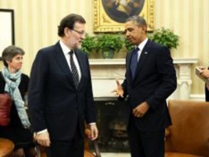 Mariano Rajoy y Barack Obama en su encuentro en el Despacho Oval.
