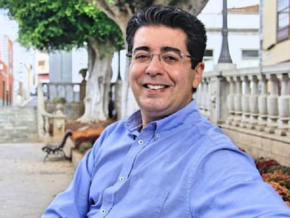 Pedro Martín, que será presidente del Cabildo de Tenerife, en una imagen publicada en su Twitter.