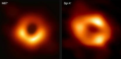 Imágenes de M87* y Sagitario A*.