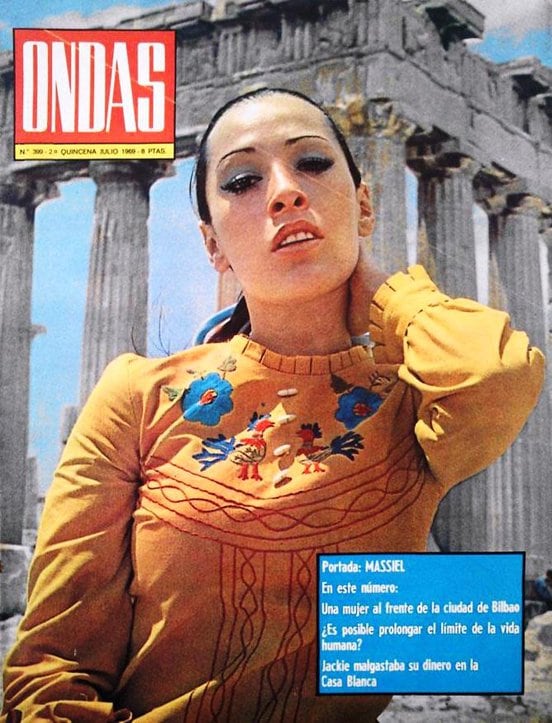 Portada de la revista 'Ondas', con Massiel.