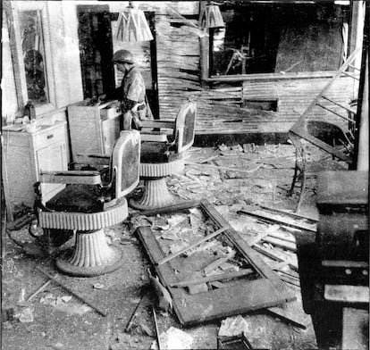La casa de Matsushige en Hiroshima, el 6 de agosto de 1945.