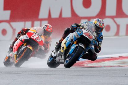 Miller y M&aacute;rquez, en Assen. 