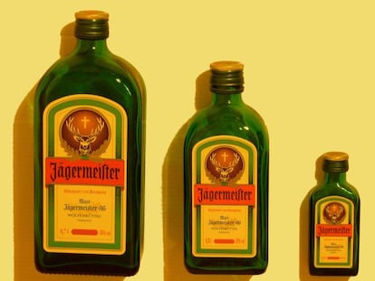 Bottles of Jägermeister.